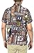 La Leela Hawaiian Shirt For Men Short Sleeve Front-Pocket Beach Caribbean Grey