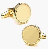 Gold Engravable Cufflinks - Other Formal Wear - Cufflinks