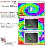 Nintendo DS Lite Rainbow Swirl WraptorSkinz Skin Kit by TuneTattooz TM