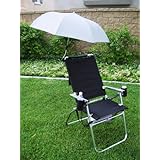HEAVY DUTY-MADE IN USA-OASIS Folding Reclining Aluminum Chair & UMBRELLA-5 Years Warranty-HIGH QUALITY PRODUCT..BUY TWO CHAIRS AND RECEIVE A $19.99 VALUE FREE LED MINI-LANTERN...