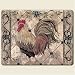 Kitchen & Housewares : Artworks Home Accents Iron Gate Rooster Chicken Tempered Glass Cutting Board 8" By 10"