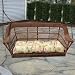 North Cape Pinehurst Resin Wicker Porch Swing - Antique Wash