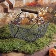 Vintage-Style Wire Shabby Garden Chic Basket Home Decor