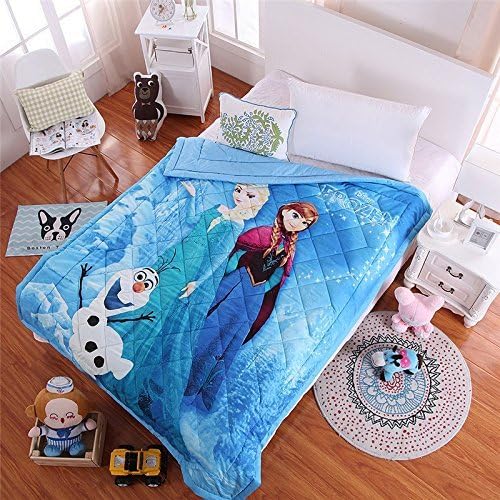 Cotton Thin Summer Lightweight Comforter Quilt Cartoon Pattern Twin Size for Children (Girls)