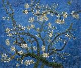 Art Reproduction Oil Painting - Custom Specials: Branches of an Almond Tree in Blossom (Interpretation in Blue) - Classic 20 X 24 - Hand Painted Canvas Art