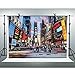 FHZON 10x7ft New York Times Square Photography Backdrop Prosperous City Posters Screen Travel Background Theme Party YouTube Backdrops Photo Booth Studio Props LXFH161