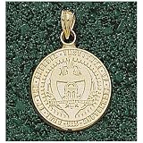 LogoArt Georgia Tech Yellow Jackets 10K Gold Team Seal Pendant