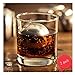 Ecentaur Reusable Stainless Steel Ice Cube Metal Whiskey Stones Ball for Drinks 5.5cm Set of 2