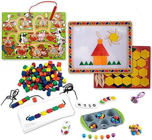 Preschool Math Activities Learning Bundle of 4 Toys