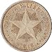 1915 Cuba 40 Centavos Silver Coin Low Relief Star picture
