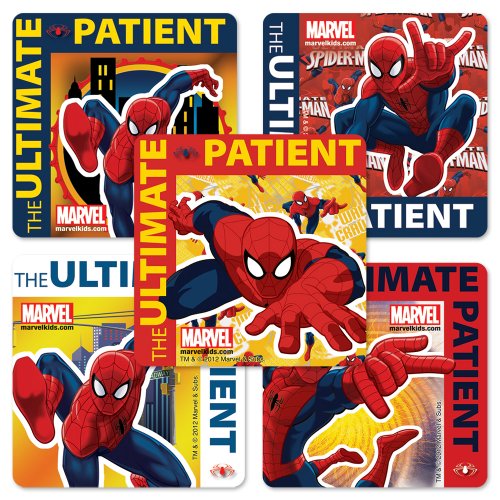 Spiderman Patient Stickers - 75 Per Pack