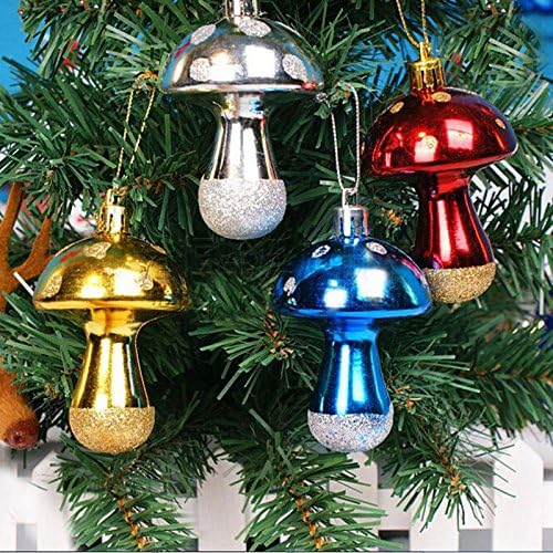 MiniBAR 6Pcs Xmas Christmas Celebrate Mushroom Decoration