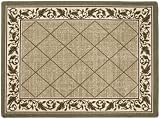 Accents 4'-by-6' Nylon Full Border Mat, Regent Sand