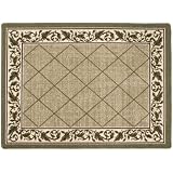 Accents 2'-by-5' Nylon Full Border Indoor Floor Mat, Regent Sand by Accents