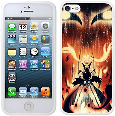 iPhone SE Case,Petty Naruto White Super Slim Hard Plastic Rubber Back Cover Case for iPhone 5 5S,iPhone SE(2016)