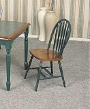 Dark Oak Hunter Green Solid Wood Side Chairs By Coaster Furniture