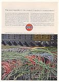 1961 Gulf Petrochemicals Computer Wiring Print Ad