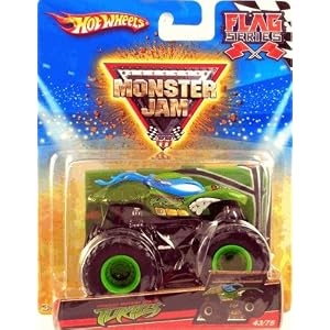 Teenage Mutant Ninja Turtles (Blue) - Hot Wheels Monster Jam Flag Series #43 1:64 Scale Truck... by Monster Jam