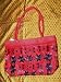 Sari Handbag Persian Red Banjara Mirrors Designer Purse