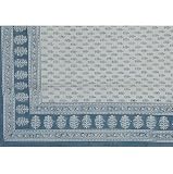 House Furnishings Flat Bed Sheet With Block Print On Cotton Twin Size