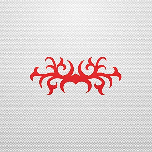 Hobby Stickers Tribal Design Tatto Style waterproof Skate Sports Per Red (16 X 6.65 In)