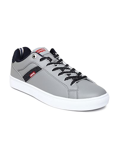 Levis Men Grey amp; Navy Sneakers available at Amazon for Rs.1999