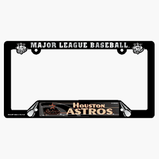 Houston Astros License Plate Frame Two Pack Set