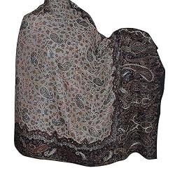 Paisley Shawl Wool Embroidered Accessory 84 x 40 inches (psley344)