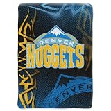 Denver Nuggets Colorful Raschel Blanket Throw - 60x80
