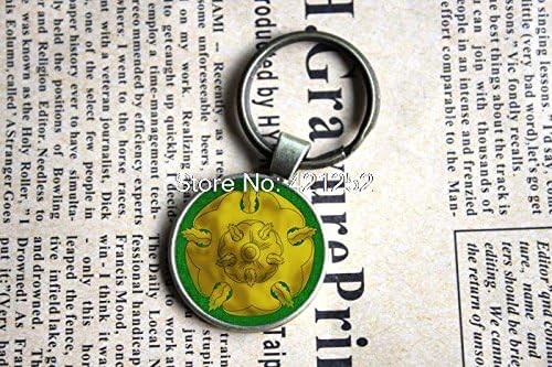 Pretty Lee 2015 Fashion Game Of Thrones House Tyrell Rose Sigil Keychain Keyring Christmas gift