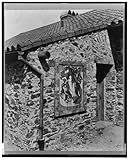 IMAGE OF Photo Reprint Rhode Island--Newport--A.C. James home, Suprise Valley, detail of mural, exterior of building 1917