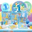 My 1st Birthday Deluxe 8-Guest Party Kit - Blue
