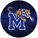4' Round University of Memphis Tigers Basketball Rug