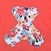 Molil Kids Girls Long Sleeve Irregular Hem Floral Shirt Pants Outfits Set Red Medium