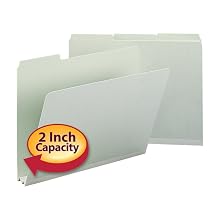 Smead Pressboard Folder, Letter, 1/3 Cut Tab, 2-Inch Expansion, 25 Each Per Box (13234)