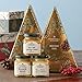Stonewall Kitchen 3 Piece Mustard Tree Gift Set - 1 Maine Maple Champagne Mustard, 1 Horseradish Mustard, 1 Blue Cheese Herb Mustard