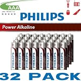 Philips PowerLife Alkaline AAA Multipack (32 Batteries)