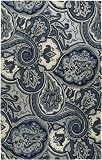 Rizzy Home Waverly PY3018 Paddock Shawl Area Rug, 5-Feet by 8-Feet, Indigo