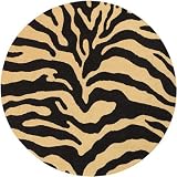 Trek Area Rug Ii, 4 ROUND, GOLD BLACK