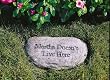 "Martha Doesn't Live Here" Natural Finish Garden Stone