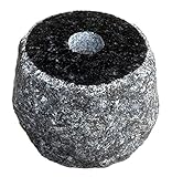 【上面５寸～６寸】浮金石の束石、沓石です！高さ５寸 【国産】【浮金石】【福島県産黒御影石】【自社茨城工場加工】 (上面の大きさ：上面６寸、下面７寸)