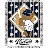 San Diego Padres MLB Triple Woven Jacquard Throw (044 Series) (36x46) by Northwest