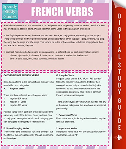 French Verbs (Speedy Study Guides) (French Edition)