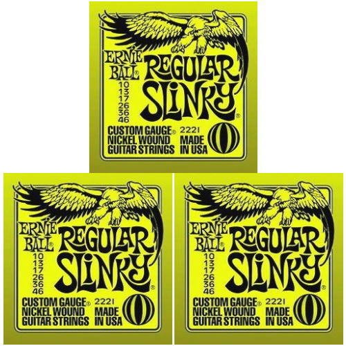 Ernieball Regular Slinky(2221)×3セット　アーニーボール エレキギター弦