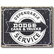 Nostalgic Dodge Service Tin Sign : Dependable Dodge Service