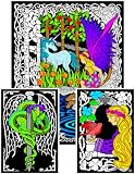 Fairy Unicorn - 23x20 Fuzzy Velvet Coloring Poster