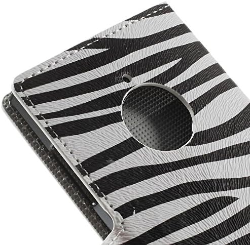 JUJEO Zebra Stripes PU Leather Case with Card Slots for Nokia Lumia 830 - Non-Retail Packaging - Multi