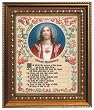 House Blessing in Wood Frame with Golden Trim, 11.25" x 13.25" - MADE IN ITALY
