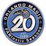 Orlando Magics 20th Anniversary Logo Patch (2008-09)