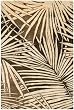 2'6" x 4'3" Rectangular Oscar Isberian Rugs Area Rug Coconut/Brown Color Hand Tufted India "Martha Stewart Collection" Palms Design